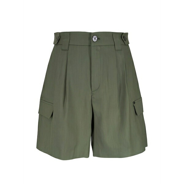 ボグナー レディース 心地よいズボン下 ボトムス Hanny pleated cargo shorts Green
