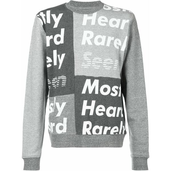 ミストリーハードレアリシーン メンズ パーカー・スウェットシャツ アウター Logo print sweatshirt  Grey