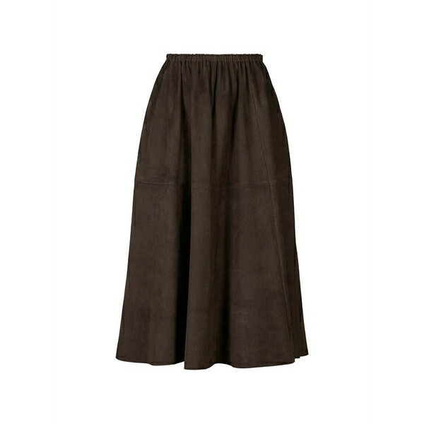 デサ1972 レディース スコート ボトムス Elasticated a-line skirt Brown