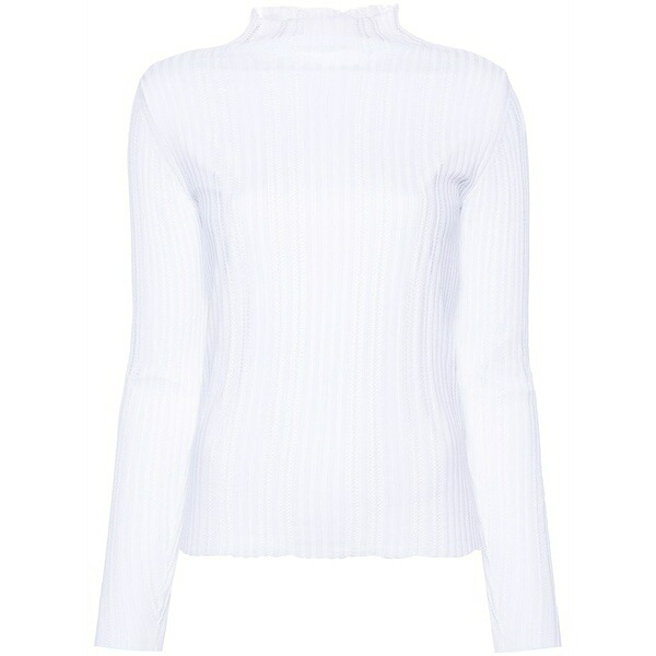 ロベルトコリーナ レディース 編み物\u0026プルオーバー アウター Cotton sweater White
