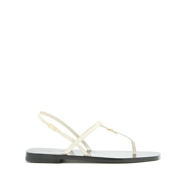 プロエンザショラー レディース サンダル シューズ Cross-strap flat sandals White