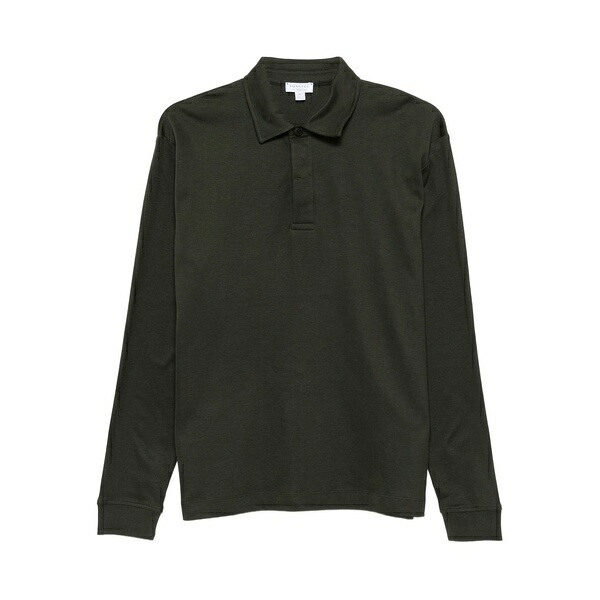 サンスペル メンズ スポーツシャツ トップス Long-sleeve polo shirt Green