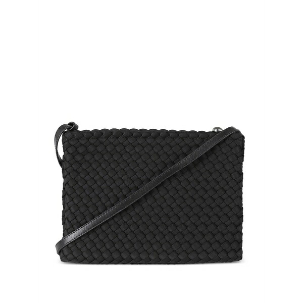 ナゲディ レディース ショルダーバッグ 御徒面子 Soho woven cross body bag Black