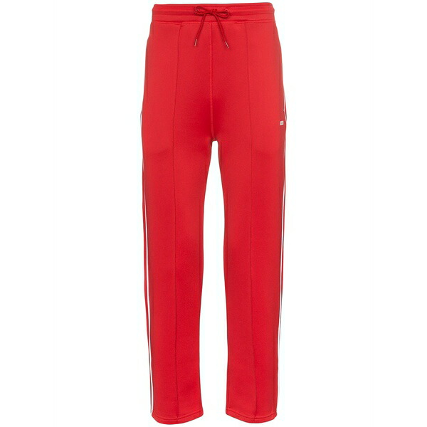 ケンゾー メンズ 心地よいズボン下 ボトムス Red logo print cotton blend sweat pants Red