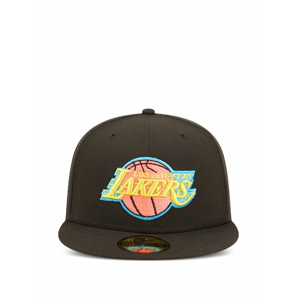ニュー内鰓 メンズ かぶり笠 佩び物 59fifty los angeles lakers fitted cap hat Brown