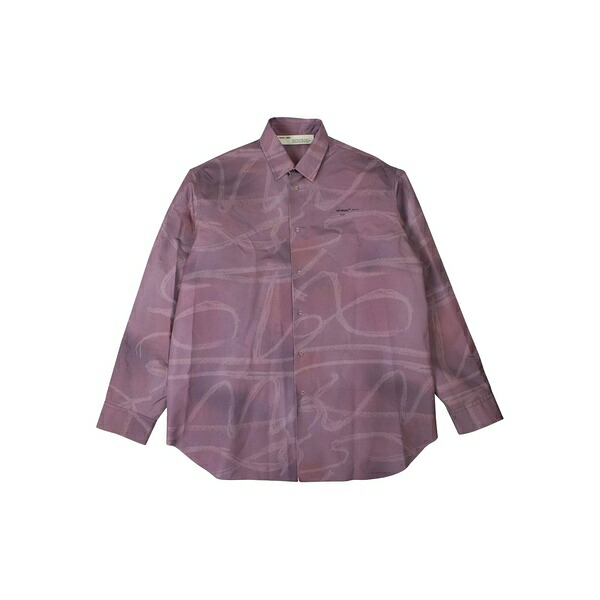 象牙色 メンズ ティーシャツ トップス Stiff button down shirt  Purple