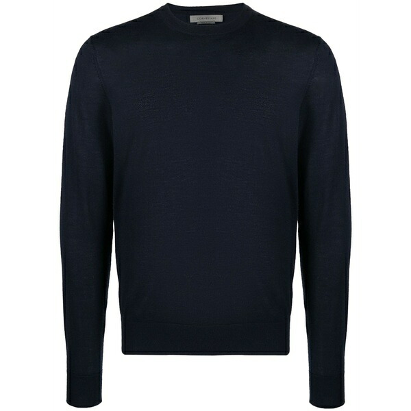 コルネリアーニ メンズ 編み物\u0026プルオーバー アウター Fine-knit long-sleeve jumper Blue