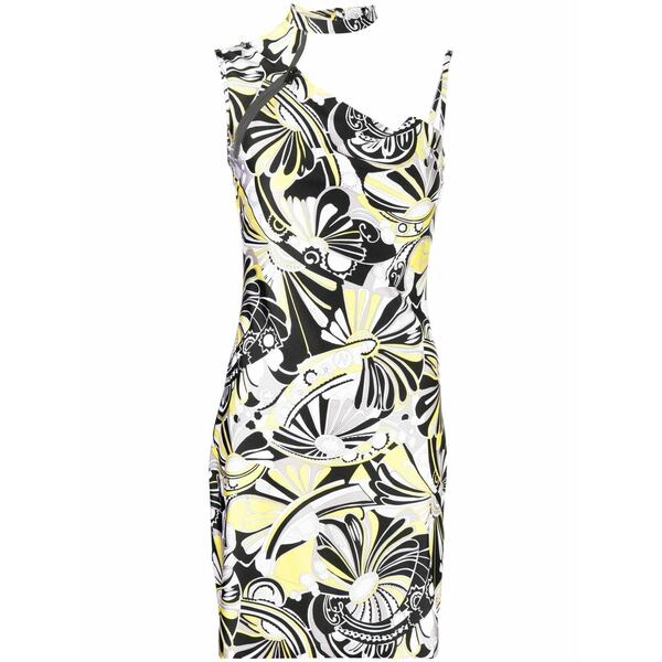 コペルニ レディース 衣装 トップス Abstract-print cut-out dress  Black