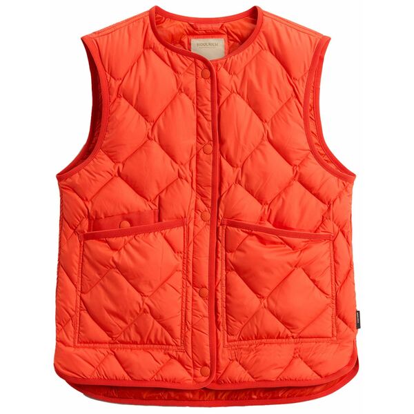 羊毛 一財産 レディース 上衣＆上衣 アウター Heritage gilet Orange