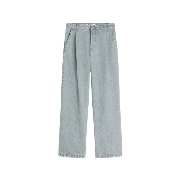 住みか 稲荷 レディース ジーンズズボン下 ボトムス Pleated washed jeans Grey