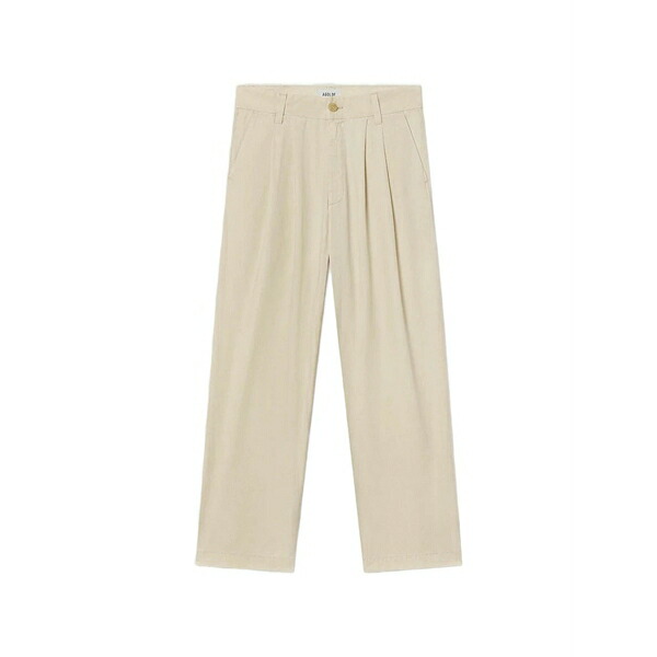アゴルド メンズ 心地よいズボン下 ボトムス Slater pleated straight-leg trousers Neutrals