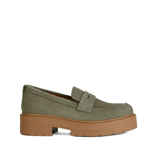 ジェオックス レディース スリッポン・ローファー シューズ Penny platform loafers Green