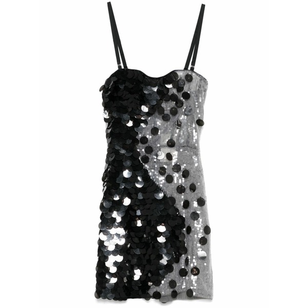 ネンシ ドジャカ レディース 衣裳 トップス Sequined mini dress Black