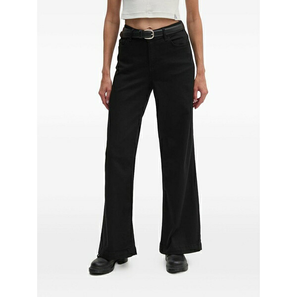 モス モッシュ レディース ジーンズズボン下 ボトムス Mmdara deluxe flared jeans Black