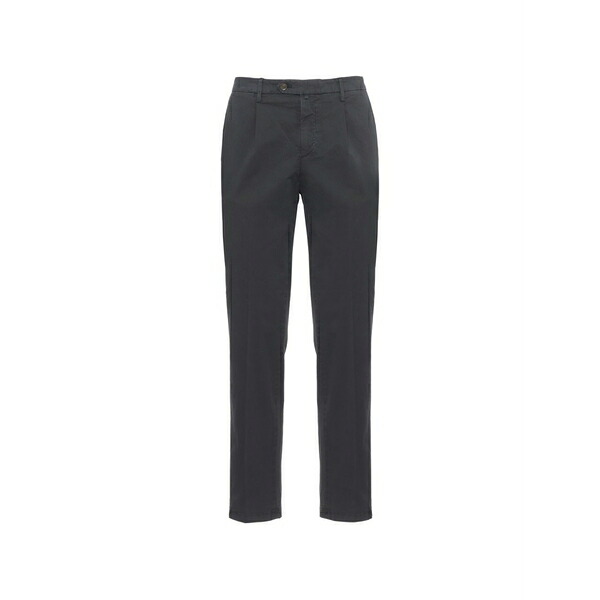 ブリ後押し 1949 メンズ 心地好いズボン下 ボトムス Pleated-detail slim-fit trousers Grey