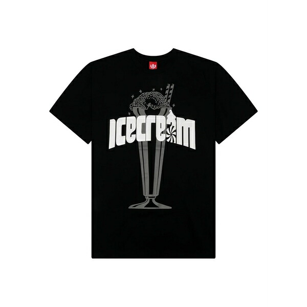 クリーム メンズ ティーシャツ トップス Graphic-print t-shirt Black