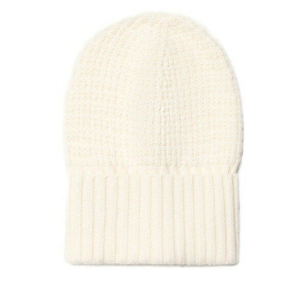 ファビアナ フィリッピ レディース 鳥打ち帽 付属物 Knitted beanie hat White