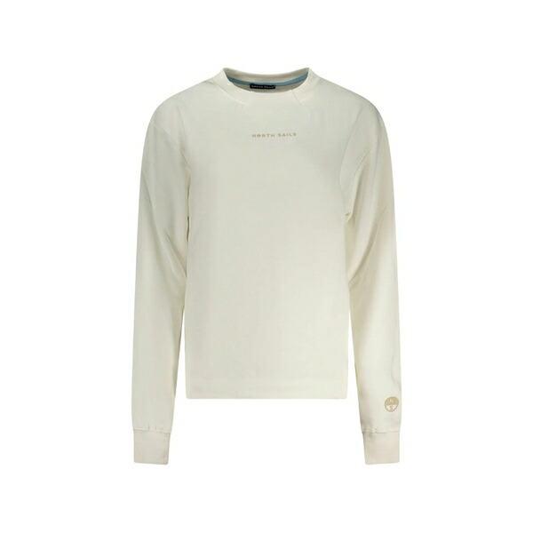 北の方大売り出し レディース 編み物\u0026ティーシャツ アウター Logo-print sweatshirt White