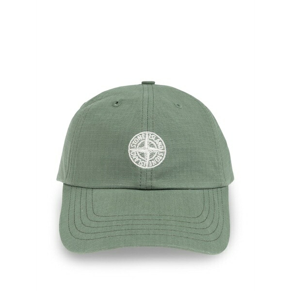 ストーンアイランド メンズ かぶり笠 佩び物 Compass-motif cap Green