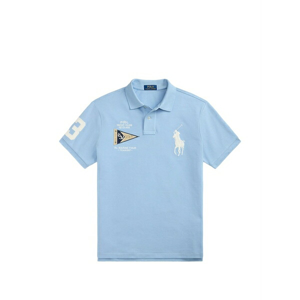 ラルフローレン メンズ スポーツシャツ トップス Logo-embroidered polo shirt Blue