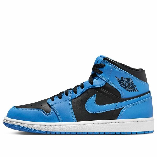 Jordan ジョーダン メンズ スニーカー 【Air Jordan 1 Mid 'University Blue Black' DQ8426-401】 サイズ US_M_15|asty