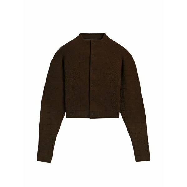 ジャクエムス レディース ジレー アウター Buttoned textured cardigan  Brown