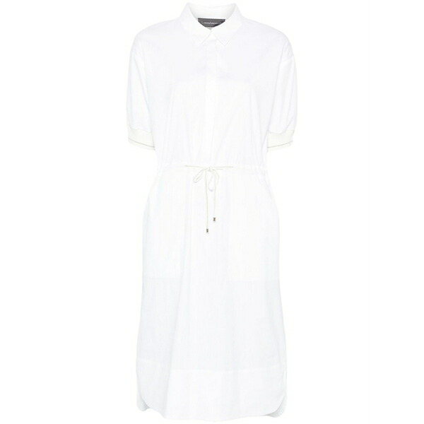 ロレーナアントニアッツィ レディース ワンピース トップス Pinstripe shirt dress White｜asty
