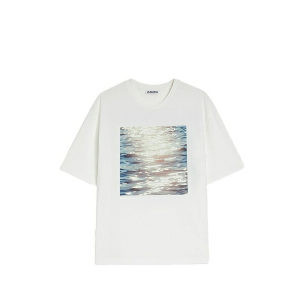 ジル・サンダー メンズ ティーシャツ トップス Crew-neck t-shirt White