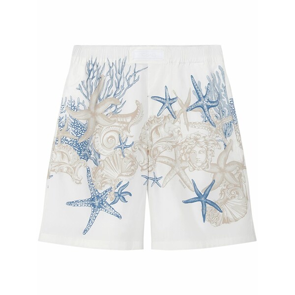 ヴェルサーチ メンズ カジュアルパンツ ボトムス Barocco sea cotton shorts White|asty
