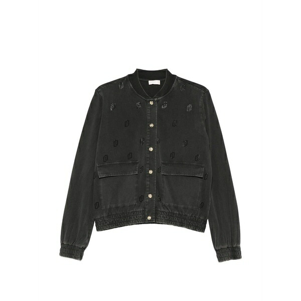 リュージョー レディース 上衣＆上衣 アウター Embellished jacket Black