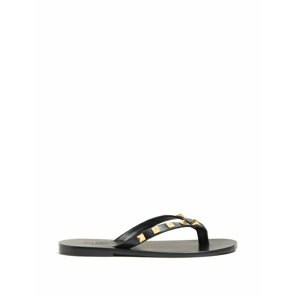 ヴァレンティノ ガラヴァーニ レディース サンダル シューズ Rockstud calfskin thong sandals 05粍 Black