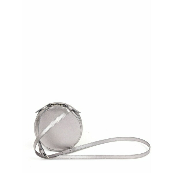 マルタンマルジェラ レディース ハンドバック 御徒面子 Circle mini leather bag Silver