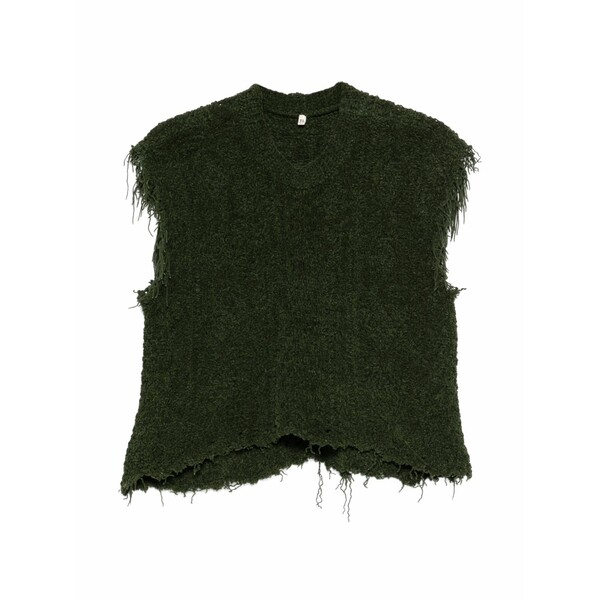 アールサーティーン レディース カットソー トップス Cable knit vest Green｜asty 58,080円