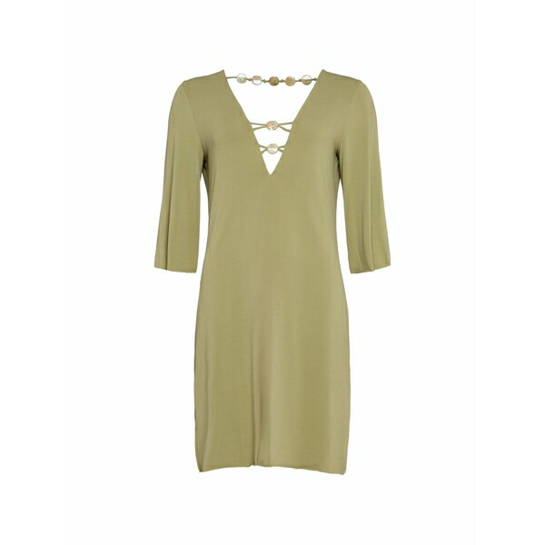 エレス レディース 衣裳 トップス Fabuleuse beade-detail mini dress  Green