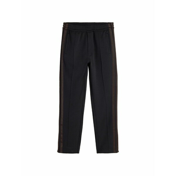 ワイスロバート・エドワード・リー メンズ 心地よいズボン下 ボトムス X wales bonner side-stripe track pants Black