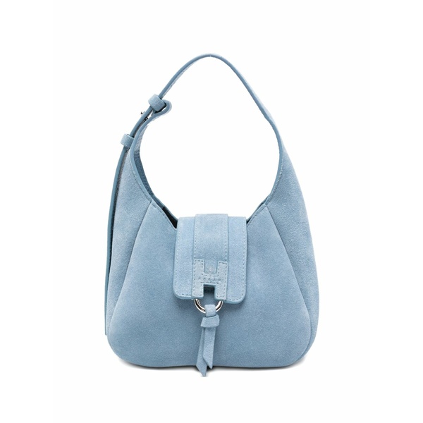 ホー鵞鳥 レディース トートバッグ 御徒面子 H logo detail tote bag Blue