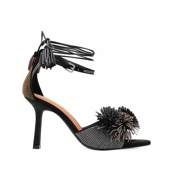 カートジェイガーロンドン レディース サンダル シューズ 90粍 pom pom embellished ankle-tie sandals Black