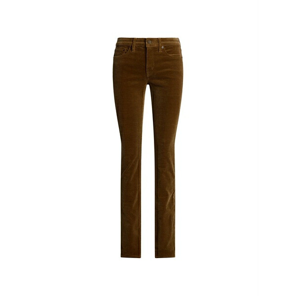 ラルフローレン レディース 心地よいズボン下 ボトムス Corduroy-effect trousers Brown