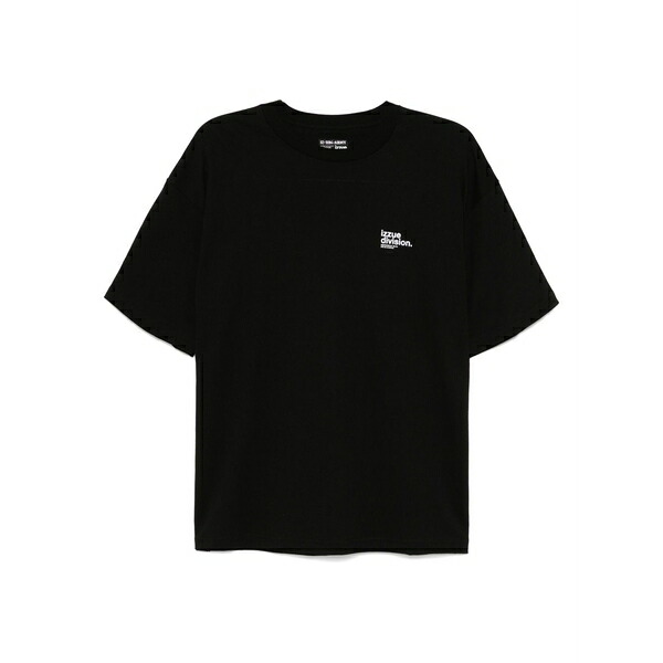 イズエ メンズ ティーシャツ トップス Logo-print t-shirt Black