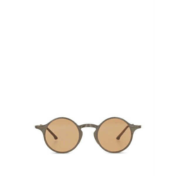 ユマ・壱 レディース 黒眼鏡＆アイウェア 佩び物 Round-frame textured sunglasses Grey