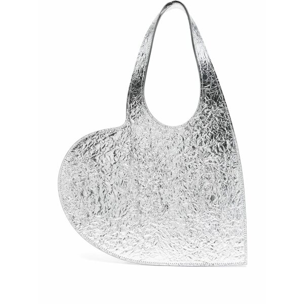コペルニ レディース トートバッグ 御徒面子 Mini heart tote bag Silver