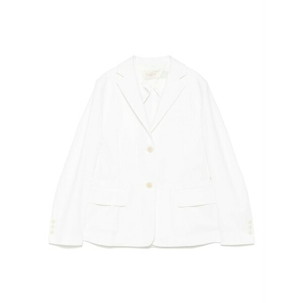 モンテドーロ レディース 上衣＆上衣 アウター Twill-weave blazer White