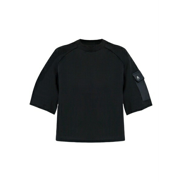 ムースナックルズ レディース ティーシャツ トップス Jersey t-shirt Black