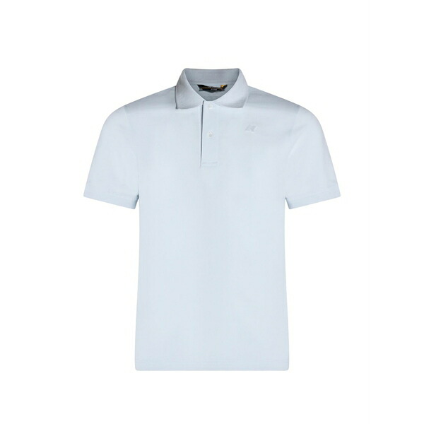 ケイウェイ メンズ ポロシャツ トップス Button polo shirt Blue|asty