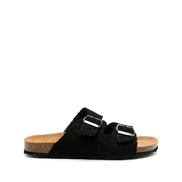 エムシーツーセイントバース メンズ サンダル シューズ Terrycloth open-toe sandals Black