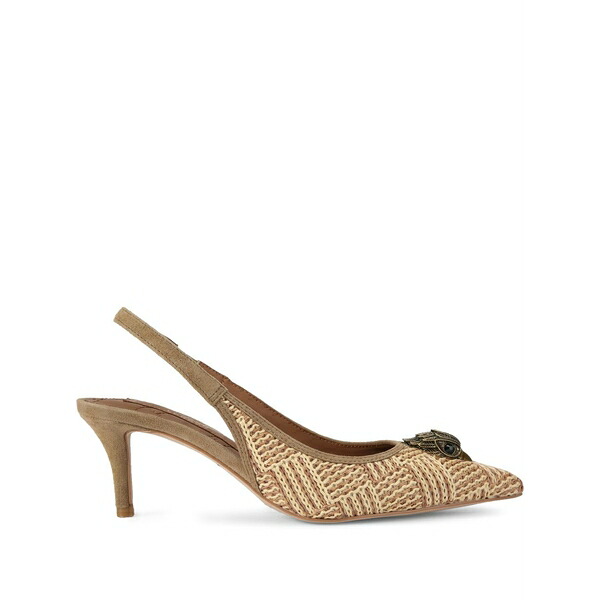 カートジェイガーロンドン レディース パンプス シューズ Belgravia eagle-plaque slingback pumps Neutrals