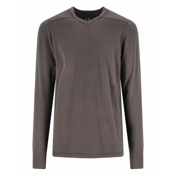 リックオウエンス メンズ 編み物\u0026プルオーバー アウター V-neck sweater Brown