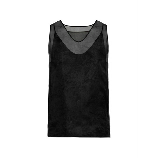 意中の女 レディース プルオーバー トップス Silk v-neck top Black