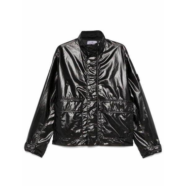 ストーンアイランド メンズ 上衣＆上衣 アウター Compass-badge jacket Black