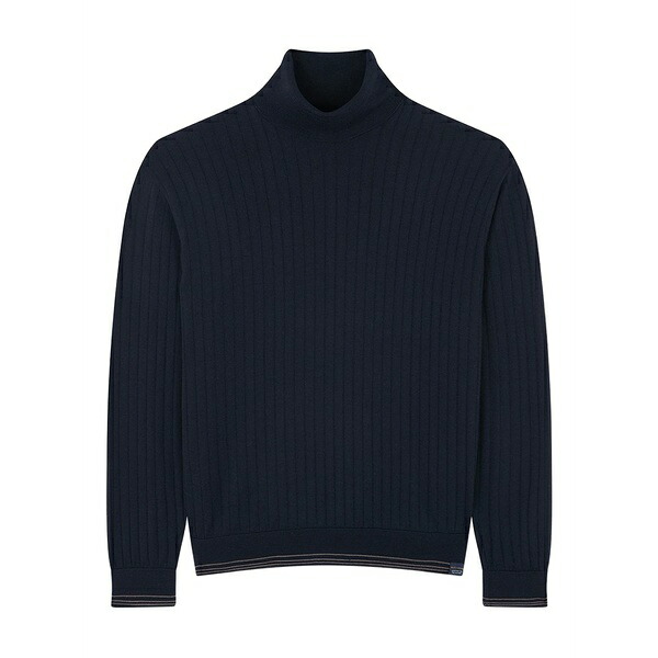 ポールアンドシャーク メンズ 編み物\u0026スウェーター アウター Rib-knit turtleneck sweater Blue